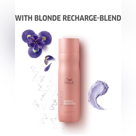 New Wella Blonde Recharge Cool Blondes Shampoo 10.1oz - Picture 2 of 5